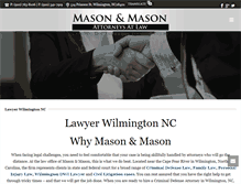 Tablet Screenshot of masonmasonlaw.com